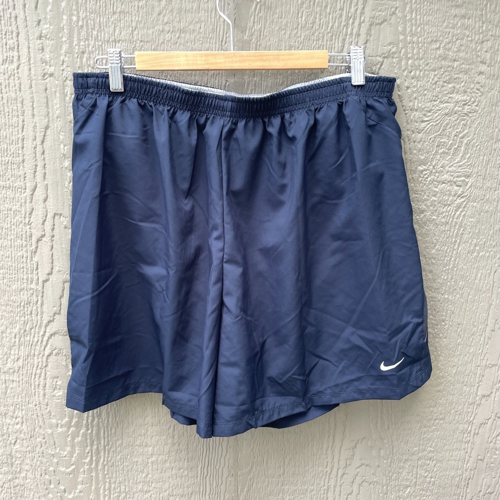 NEW Nike Shorts Men's 2XL Shorts Running 5" Lined Active Dri Fit Navy Gym NWT - Picture 1 of 8
